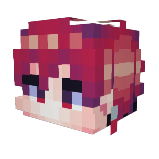 h3b8 Minecraft avatar head, 3D render