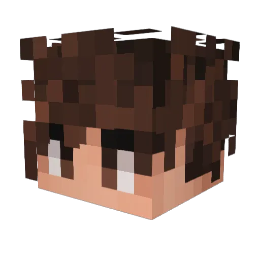 h3l7 Minecraft avatar head, 3D render