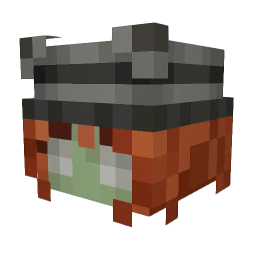 h3lg4 Minecraft avatar head, 3D render