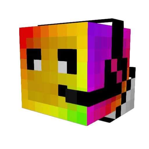 h3lixir Minecraft avatar head, 3D render
