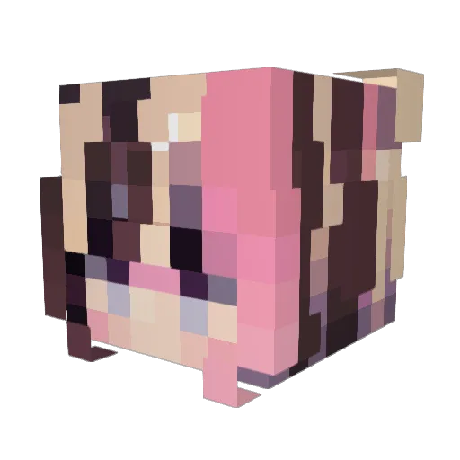 h3llo_lily Minecraft avatar head, 3D render