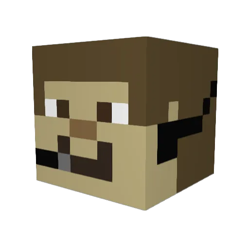h3r1n6 Minecraft avatar head, 3D render