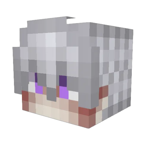 h3w Minecraft avatar head, 3D render