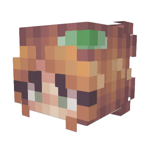 h3y00 Minecraft avatar head, 3D render