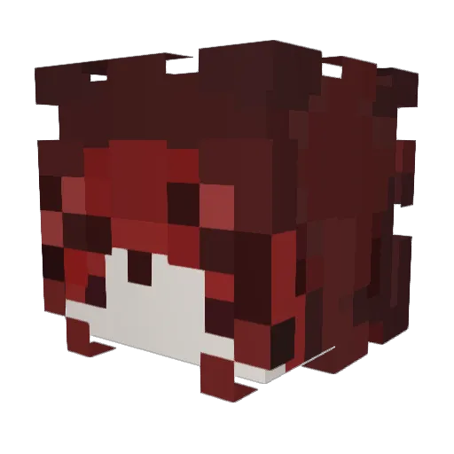 h3z0 Minecraft avatar head, 3D render
