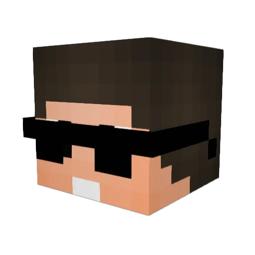 h4ckrogames Minecraft avatar head, 3D render