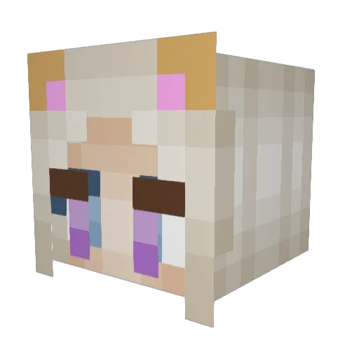 h4li3k Minecraft avatar head, 3D render