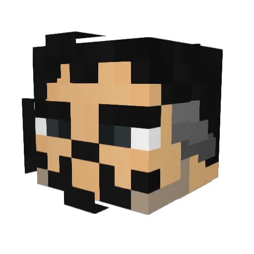 h4lmoh Minecraft avatar head, 3D render