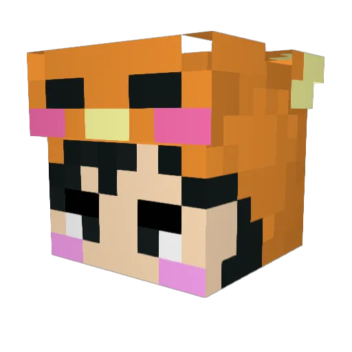 h4namuu Minecraft avatar head, 3D render