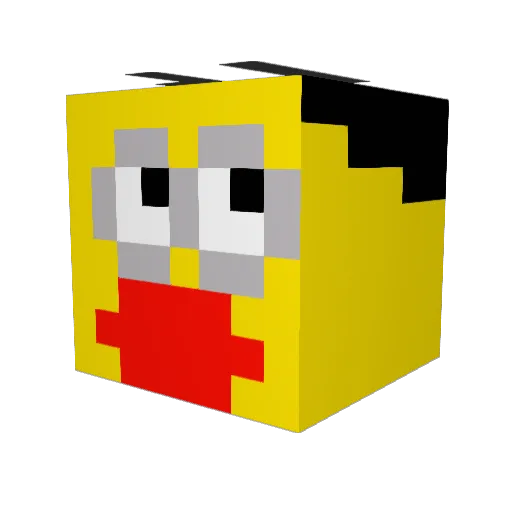 h4rroon Minecraft avatar head, 3D render