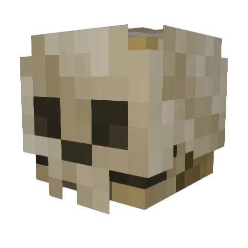 h4vm Minecraft avatar head, 3D render