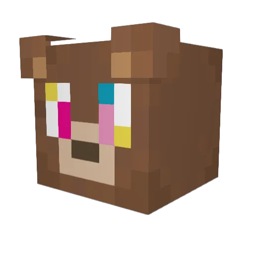 h4voq Minecraft avatar head, 3D render