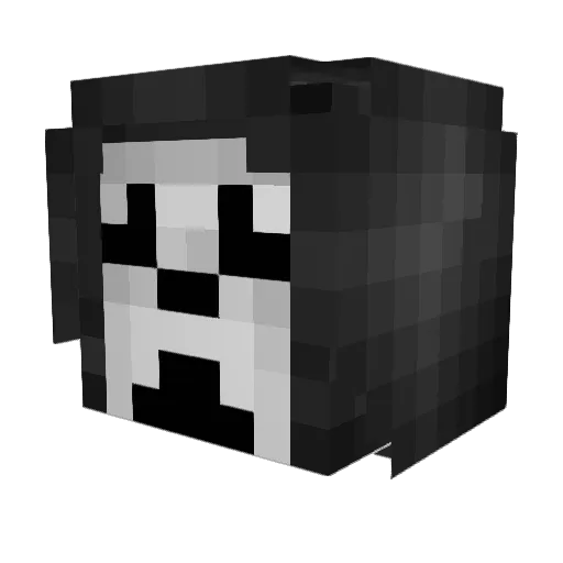 h4wkk Minecraft avatar head, 3D render