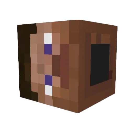 h5mph Minecraft avatar head, 3D render