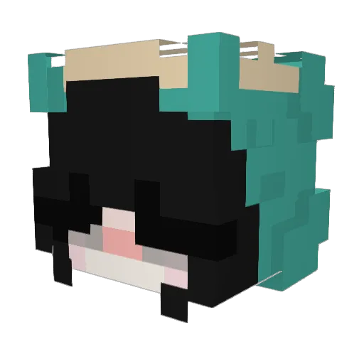 h5xr_y Minecraft avatar head, 3D render