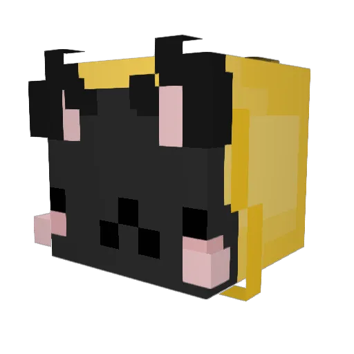 h6na Minecraft avatar head, 3D render