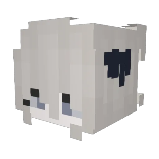 h8boys Minecraft avatar head, 3D render