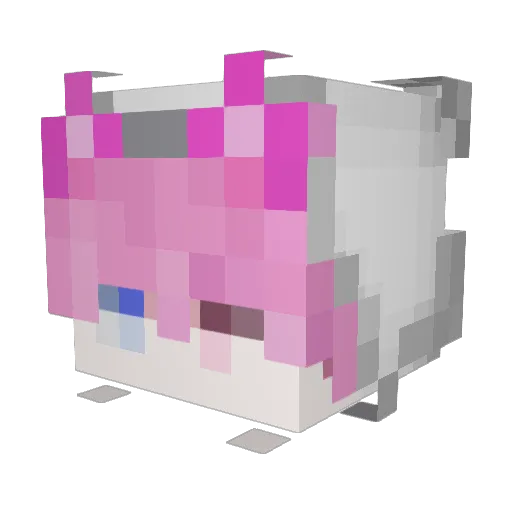 h8r_ Minecraft avatar head, 3D render