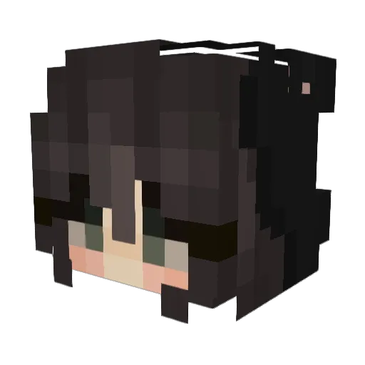 h8rara Minecraft avatar head, 3D render