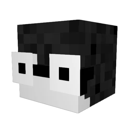 hAMkz Minecraft avatar head, 3D render