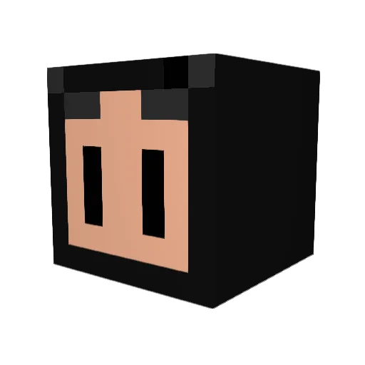 hAk_35 Minecraft avatar head, 3D render