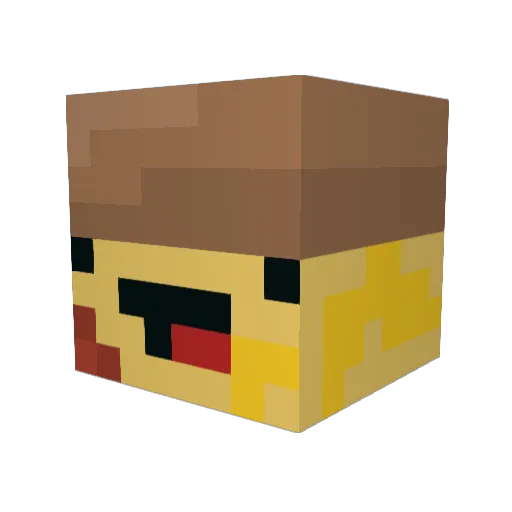 hAtmer3 Minecraft avatar head, 3D render