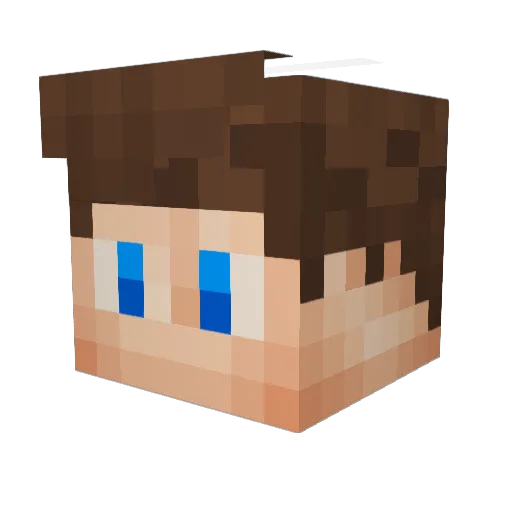 hNshk Minecraft avatar head, 3D render