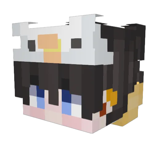 hYLp Minecraft avatar head, 3D render