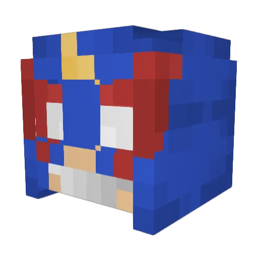 h_3ak Minecraft avatar head, 3D render