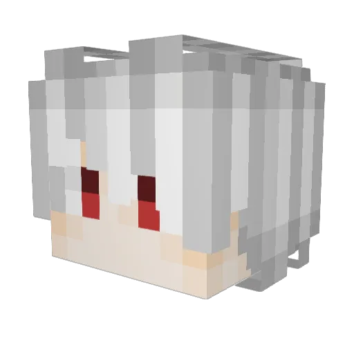h_Polaris Minecraft avatar head, 3D render