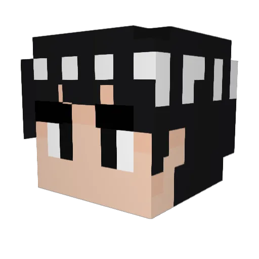 h_a_9 Minecraft avatar head, 3D render