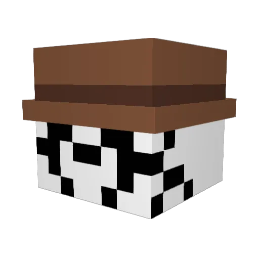 h_bee Minecraft avatar head, 3D render