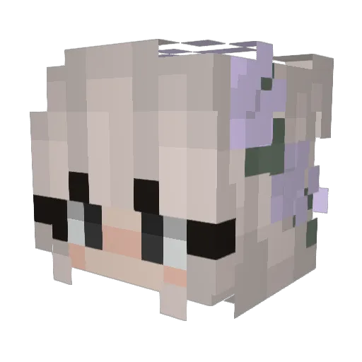 h_iiiiii Minecraft avatar head, 3D render