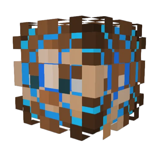 h_quer_omega Minecraft avatar head, 3D render