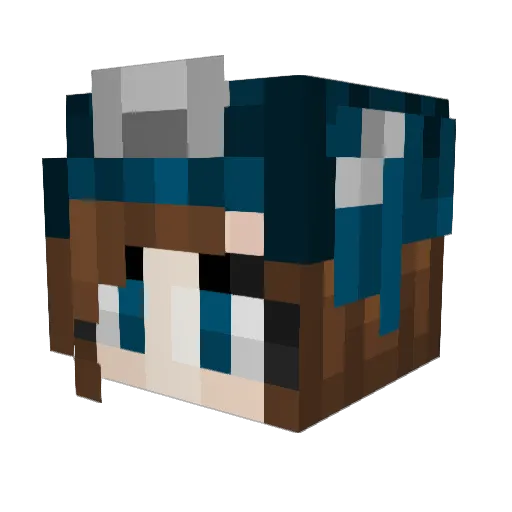 h_uxtable Minecraft avatar head, 3D render