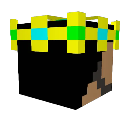 h_vip3 Minecraft avatar head, 3D render