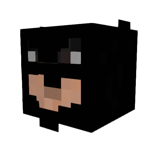 h_werd Minecraft avatar head, 3D render