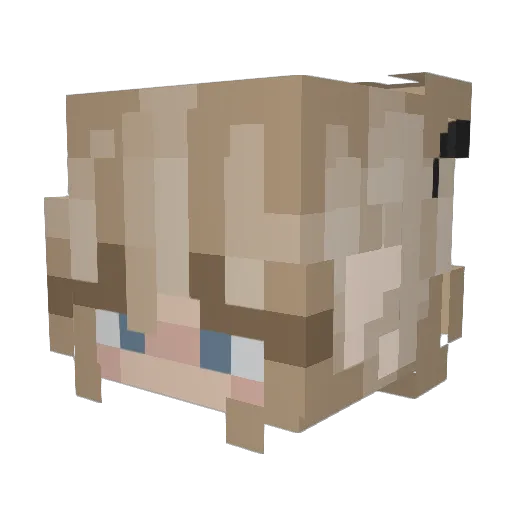 ha1ey_ Minecraft avatar head, 3D render