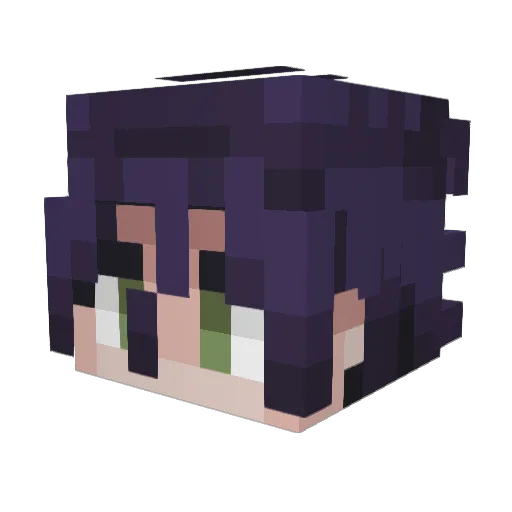 ha753951 Minecraft avatar head, 3D render
