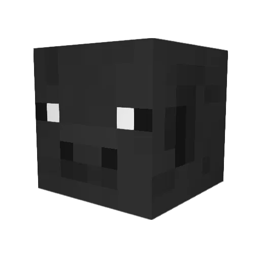 haQkd Minecraft avatar head, 3D render