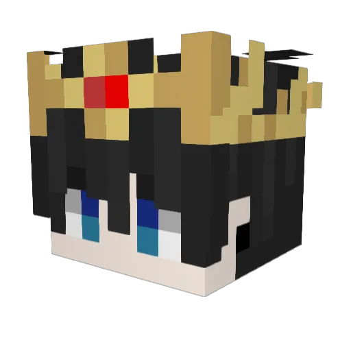 ha_ji_feng Minecraft avatar head, 3D render