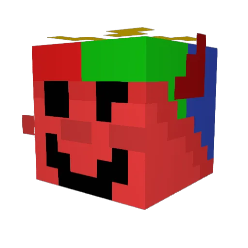 ha_mol Minecraft avatar head, 3D render