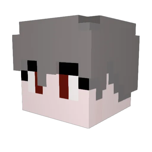 ha_yyong Minecraft avatar head, 3D render