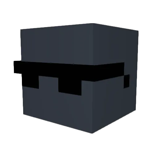 haacate Minecraft avatar head, 3D render