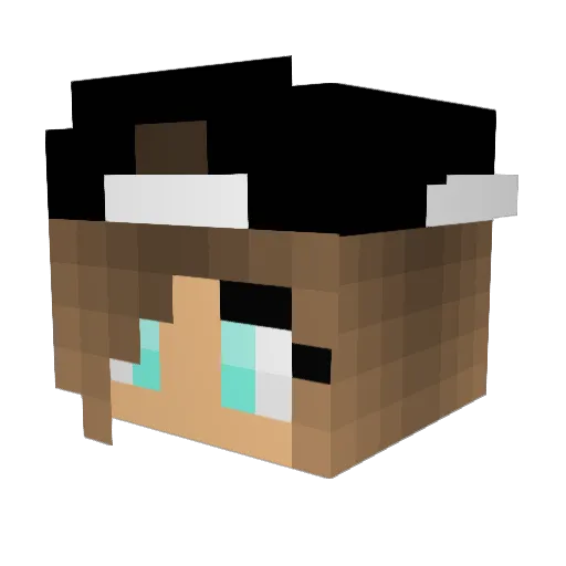 haadaa Minecraft avatar head, 3D render