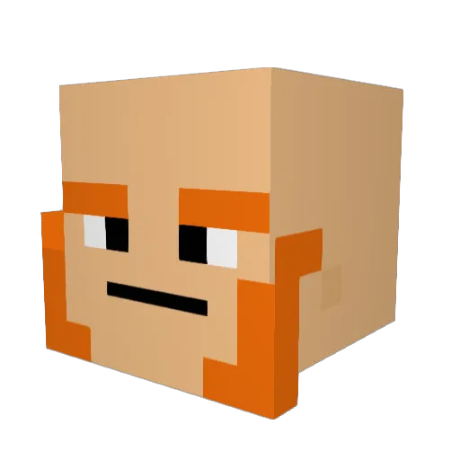haahaahaahaahaa Minecraft avatar head, 3D render