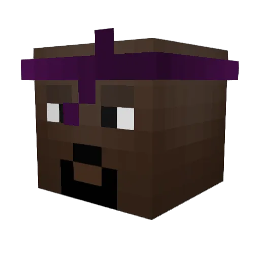 haakonking Minecraft avatar head, 3D render