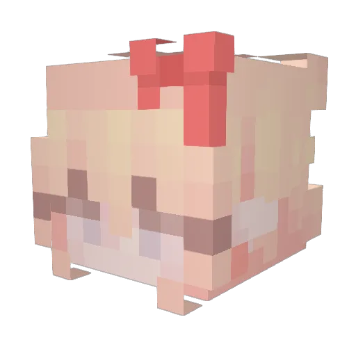 haanbee Minecraft avatar head, 3D render