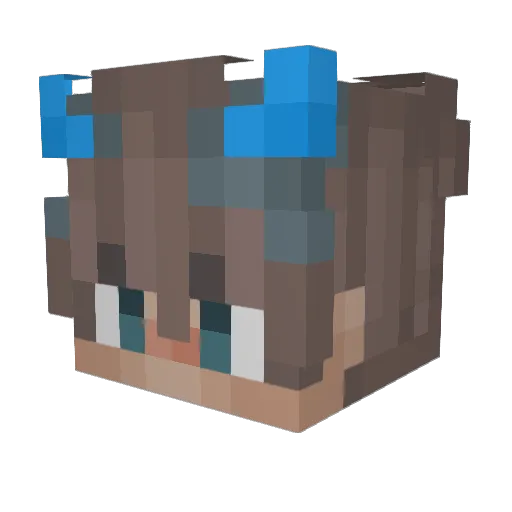 haapy999 Minecraft avatar head, 3D render