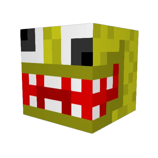 haasnico Minecraft avatar head, 3D render